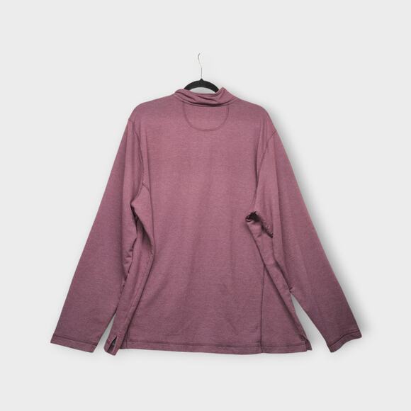 Mens ORVIS Soft Lightweight 1/4 Zip Purple Pullover Sweater Size XXL - Picture 7 of 7